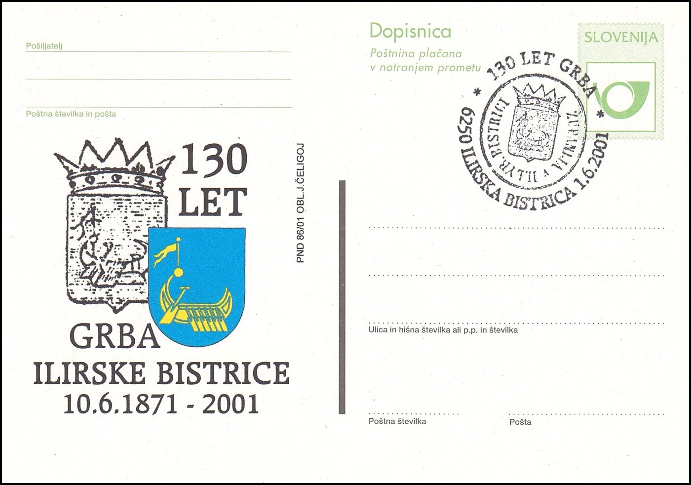 130 LET GRBA ILIRSKE BISTRICE 1871 - 2001